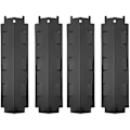 Miniatyrbild 2 av 5: Universell ersättningsgrillvärme tält för grill porslin stål bbq varm platta sköld värme tält smak bar brännare lock flamma tamer för Db 2Pcs