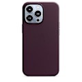 Miniatyrbilde 1 av 3: Lærtelefonveske for iPhone 13 Pro Lærveske med Magsafe (FMY) Dark Cherry