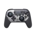 Miniatyrbilde 1 av 3: NS-bryter venstre og høyre håndtak joycon håndtak bryter bluetooth håndtak med fjernvekkelse og håndstropp PRO Neutral Silver Dragon Handle