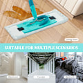 Pikkukuva 5 / 5: 3 kpl Leifheit Clean Mop -vaihtopäätä märkä- ja kuivaan käyttöön Mikrokuituinen litteä mopin pää lisävarusteet