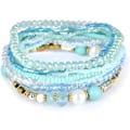 Miniatyrbild 1 av 2: Pärl armband för kvinnor Stapelbara pärlor Sommar Regnbåge Stack Boho Stretch Handgjorda Kristall Elastiska Färgglada Små Pärlor Bulk Armband Kvinnor