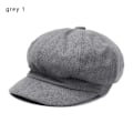 Miniatyrbilde 1 av 10: Åttekantet caps Hatter Maler Guttelue Dame Bereter GRÅ grey 1