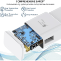 Miniatyrbild 3 av 5: 2x snabbladdare, 1,2 m kabel, kompatibel med Samsung Galaxy S22 S21 S20 S8 S10 S9 Plus Note 7 8 9 10 A53 LG, HTC 2-pack/white