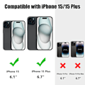 Miniatyrbilde 4 av 7: For Apple 15/15 Plus mobiltelefon kameralinse deksel glitter diamant