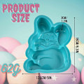 Miniatyrbillede 2 af 5: Påskehare Kageform Tærteform, 16 cm Silikone Kageform Bageforme Bageplade til Kage Chokolade Fondant Slik Bageform