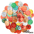 Miniatyrbild 3 av 5: 100 st St. Patrick's Day guldpengar plast piratguldpengar set
