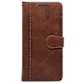 Miniatyrbillede 4 af 5: Kompatibel med Nothing Phone (3a) Etui Kalvetekstur Læder Stand Bogstil Telefon Etui - Rød-Perfekt Brown
