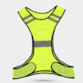 Pikkukuva 2 / 5: Heijastava juoksuliivi miehille ja naisille, juoksutarvikkeet yöllä kävelyyn, fluoresoiva keltainen_xx Fluorescent Yellow Without Light