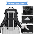Miniatyrbild 5 av 5: Kabinväska 45x30x16 Underseat Ryggsäck för Flygplan Handbagage Väska Underseat Carry On Ryggsäck Laptop Väska Kvinnor Reseryggsäck med Skofack
