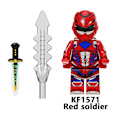 Miniatyrbillede 4 af 5: 7-pak Power Rangers Byggeklodser Figurer Samling Minifigurer Legetøj Gaver til Børn