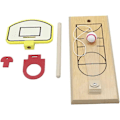 Miniatyrbild 3 av 5: Bordtennis Mini Basketbollspel - Bordtennisbord i Trä Mini Arkad Skrivbords Mini Basketbollskytte Alley Kontorsbord Stressavlastande Gadgets