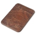 Pikkukuva 6 / 6: PCS Uusi Retro Aito Nahkainen Taskukorttikotelo Ohut Slim Vintage Miesten Käteispakkaus Bussikorttikotelo Lompakko Brown
