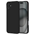 Miniatyrbilde 1 av 5: Deksel for iPhone 16 Plus Silikon Matt Finish Myk Berøring Svart Black