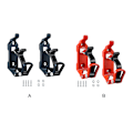 Miniatyrbild 3 av 5: 1/2/3 2-pack/parti Fäste för takräcketillbehör Väggfäste Svart Black 1Set