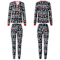 Miniatyrbillede 2 af 6: Familie Matchende Sæt Julepyjamas Jule Nattøj Kvinder Kvinder Women XL