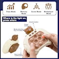 Miniatyrbild 2 av 6: Smart Fidget, Ljusupplyst Mönsterpoppande Spel Genombrott Pusselmaskin Tryck Bubbla Pop Fidget Sensorisk Leksak Present till Barn Vuxna