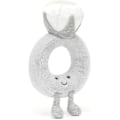 Miniatyrbillede 4 af 5: Jellycat Amuseables Diamantring Fyldt Legetøj, 8 tommer | Bryllupsring Plys | Forlovelses- og Bryllupsgave
