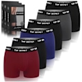 Miniatyrbillede 1 af 5: Boxerkalsonger - 6-pak - Mænds Undertøj - Størrelse XL - Behagelig Blød Varmt - Boxershorts Bomuld Til Mænd Farvemix: Sort, Rød, Blå, Grå Färgmix: svart, röd, blå, grå xl