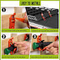 Miniatyrbild 4 av 5: 1/2/3 2-pack/parti Fäste för takräcketillbehör Väggmontering Orange Orange 1Set