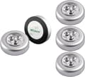 Plug And Play Puck Lights, Ultra-Thin And Compact Design For Wardrobe And Garage, Easy To Install Wireless LED Light, 5-Pack, Cool Light