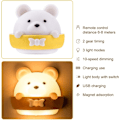 Miniatyrbillede 1 af 5: LED-nattelys, soveværelsesnattelys, bærbart børnenattelys, bærbart USB-genopladeligt nattelys til små babyer - WELLNGS NO:1