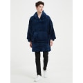 Miniatyrbilde 4 av 5: Oversized teppehettegenser, bærbar hettegenser med teppe, myk Sherpa fleece-koselig teppehettegenser for voksne