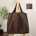 Miniatyrbilde 2 av 4: Gjenbrukbare Handleposer, 6-pakning, Foldbare Tote-poser for Kvinner med Lomme, Stor Størrelse, 50 lbs, Maskinvaskbar Polyester, Holdbare Orange/Brown/Navy