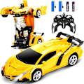 Miniatyrbild 1 av 6: Transformationsrobot RC-bilar: Enknappstransformation och 360 graders roterande drift