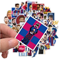 Miniatyrbillede 4 af 5: Fodboldstjerne Stickers Messi Sticker Små Dekaler | 50 Stk