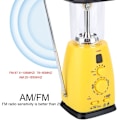 Miniatyrbild 6 av 10: Solcellsdriven Nödradio, Multifunktionell Handvev Solcellsdriven Ficklampa Solcellsdriven LED-ficklampa
