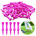 Miniatyrbilde 1 av 5: Zivisk Rosa Golf Tees Plast 57MM 100 Count Lange Castle Golf Tees 2-1/4 Tommer