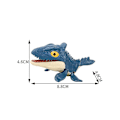 Pikkukuva 2 / 2: Mini-toimintahahmot Sormien puremat lelut Jurassic Dinosaur Park -reppu riipus Snap Squad T-rex Dino Bite Hand Lapset Pojat Lelut Dark Blue Canyon