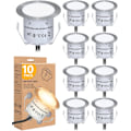 Pikkukuva 1 / 5: Lämmin valkoinen 10 kpl:n pakkaus Mini LED-upotettavia ulkovalaisimia, IP67