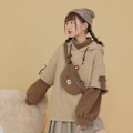 Miniatyrbilde 5 av 6: Harajuku Estetisk Anime Genser for Kvinner, Koreansk Kawaii Crew thicker version L