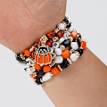 Miniatyrbillede 4 af 6: Halloween Armbånd Stakkebare Heishi Perle Stræk Armbånd (Stil 17) Style 17