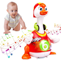 Miniatyrbillede 1 af 2: Baby Legetøj 18 Måneder Hip-Hop Gåse Tidlig Uddannelse Børnelegetøj til 2 3+ Årige Drenge Piger Musik/Gående/Blinkende Lys/Dansende Småbørn(Tilfældig Farve)