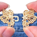 Miniatyrbillede 3 af 6: 2 STK Bukser Talje Spænde Knap Nåle SØLV ENGLE VINGER ENGEL sølv_xx silver Angel Wings-Angel Wings
