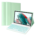 Miniatyrbillede 1 af 4: Etui med baggrundsbelyst tastatur til Samsung Galaxy Tab A7 Lite 8,7 tommer 2021 (model: Sm-t220/sm-t225)( Farve: Grøn )