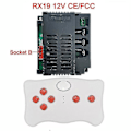 Miniatyrbild 1 av 5: Elektrisk leksaksbil för barn med Bluetooth-fjärrkontroll, Kontroller med mjukstartsfunktion 2.4g Bluetooth-sändare RX19 FCC full set