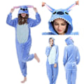 Miniatyrbilde 9 av 10: Cosplay-kostyme Stitch-pysjamas 130CM 130 cm