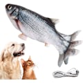 Miniatyrbild 1 av 5: Fladdrande Fisk Elektrisk Rörlig Hundfisk Leksak, Realistisk Fladdrande Fisk Gungande Hundleksak, Hundleksaker Interaktiva Husdjursleksaker för Hundträning, Liten och Medelstor