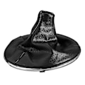 Miniatyrbillede 1 af 5: Gear Stick Shift Knob Gaiter Boot Cover Læder W/ Ramme Passer Til Fiat 500c 07-15