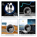 Miniatyrbillede 4 af 5: Bil HUD Kmh & Mph Digital GPS Speedometer med Krydsningsalarm Træthedskørsel Advarsel
