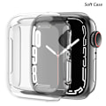 Pikkukuva 1 / 5: Näytönsuoja Apple Watch -kuorelle 9 8 45mm 41mm 44MM 40MM 42mm Täysi TPU -puskurin suojus lisävarusteet iwatch sarja 7 SE 6 5 4 3 Läpinäkyvä Transparent Series 9 41MM