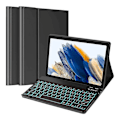 Miniatyrbillede 1 af 4: Etui med baggrundsbelyst tastatur til Samsung Galaxy Tab A7 Lite 8,7 tommer 2021