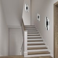 Miniatyrbillede 5 af 5: Væglampe LED indretning moderne, 16W væglampe LED, kreativ lang parallel væglampe, tre farver 3000K/4000K/6000K, sort, 50cm