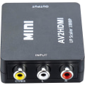Pikkukuva 1 / 5: Rca-HDMI-sovitin, 1080p Av Hdmi -sovitin, Rca Composite Cvbs Av - HDMI-videoäänenmuunnin. Ps2/ Wii/xbox/snes/ N64/ Vhs/vcr-videonauhuri D