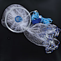 Miniatyrbilde 8 av 8: 2,4M/7,9Ft Fiske Kaste Nett Enkelt Kast Fiske Nett Sterk Nylon Line Mesh Agnsfelle