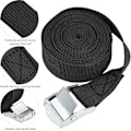 Miniatyrbilde 3 av 5: 4 stk. Surrestropper 2,5*250CM (Svart) Svart Surrestropp Klips Feste