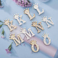 Miniatyrbillede 7 af 8: Modekrone 26 Initialer A til Z Krystal Rhinestone Broche Silver-C